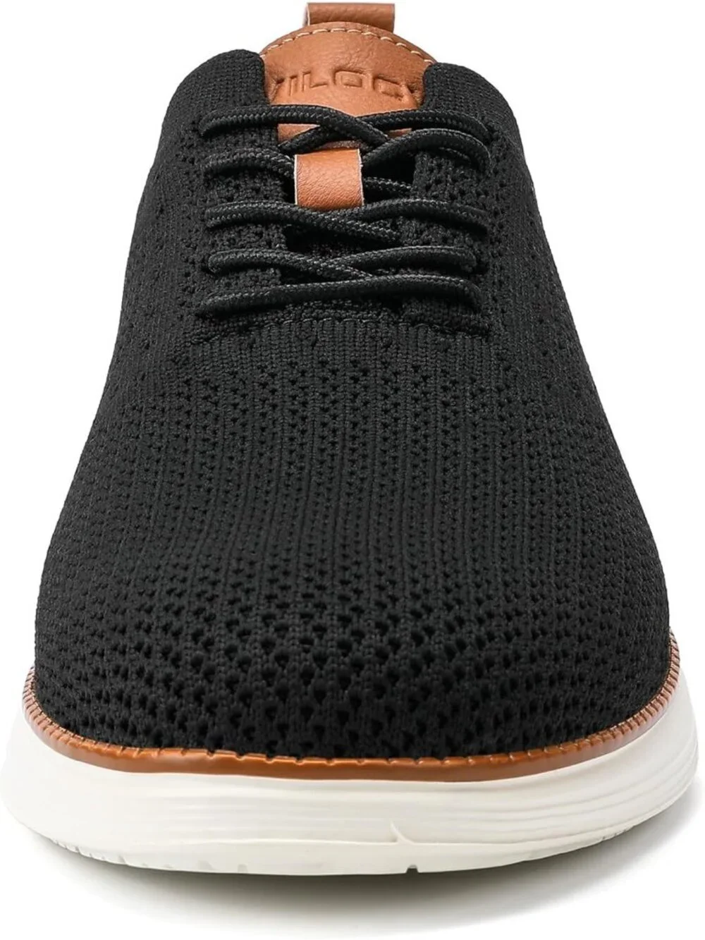 VILOCY Men's Black Ethylene Vinyl Acetate Casual Breathable Comfortable Sneakers
